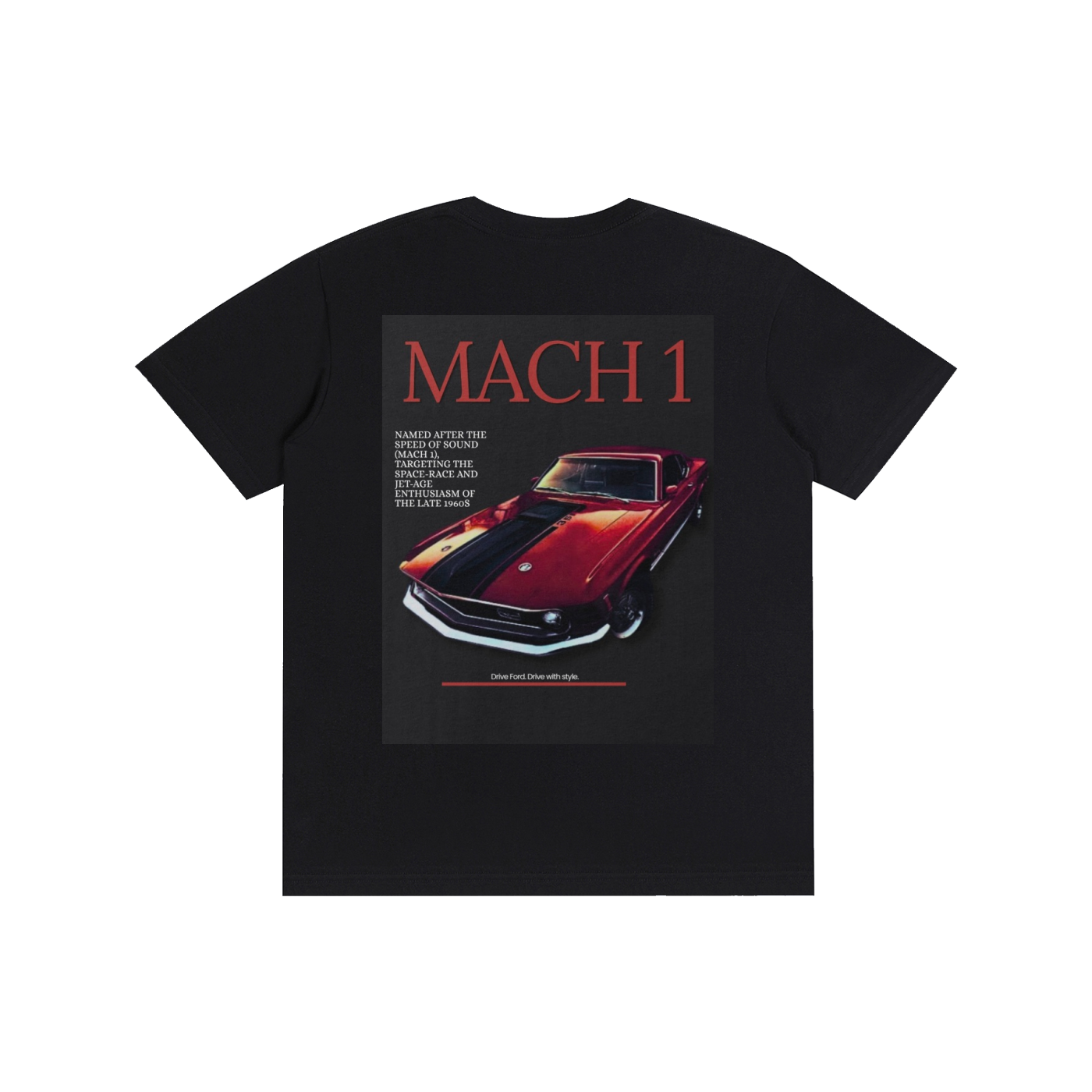 Mustang Mach 1 Pure Cotton Unisex T-Shirt