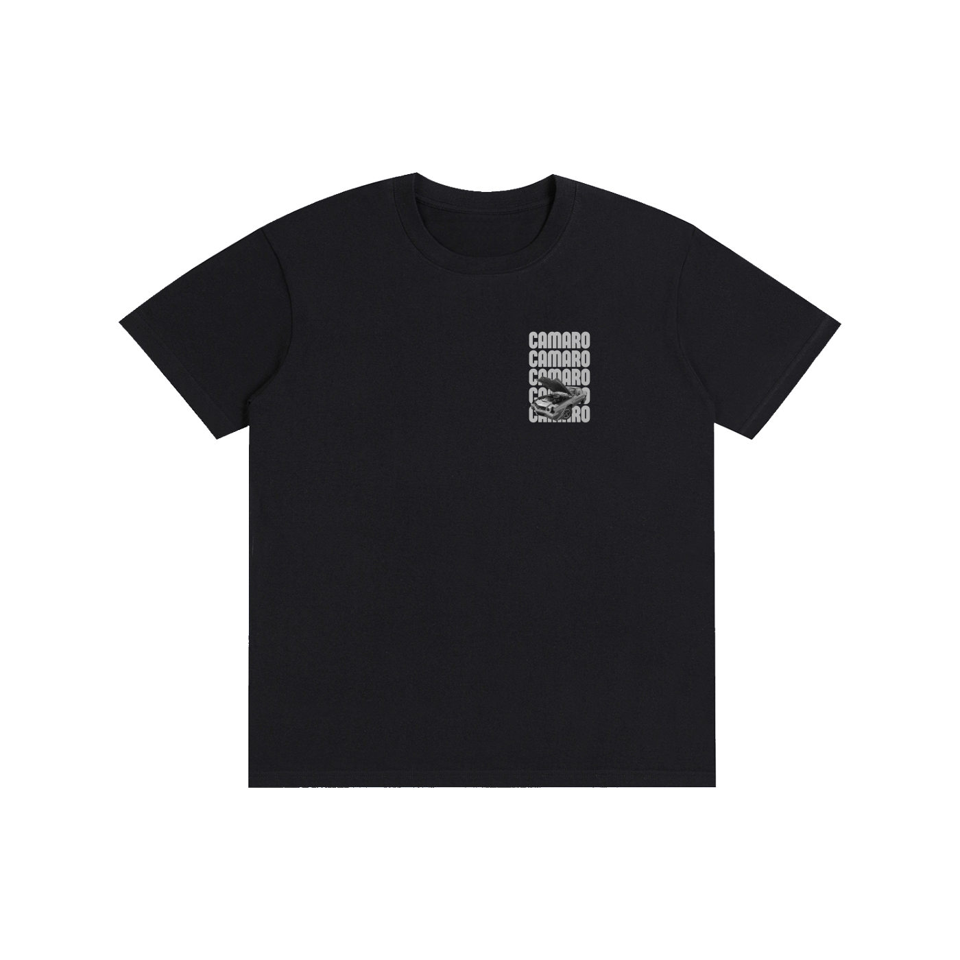 CAMARO CAMARO CAMARO Pure Cotton Unisex T-Shirt in Black