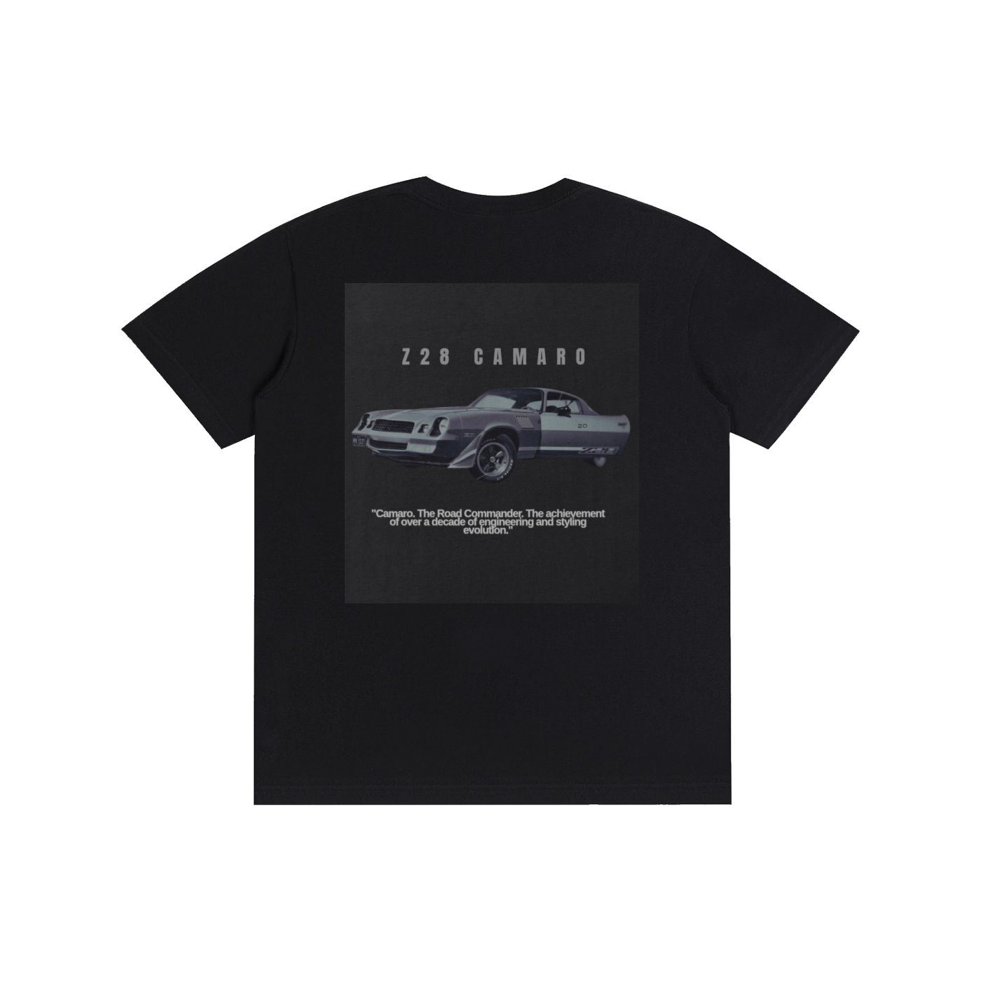 Z28 Camaro black and White Pure Cotton Unisex T-Shirt