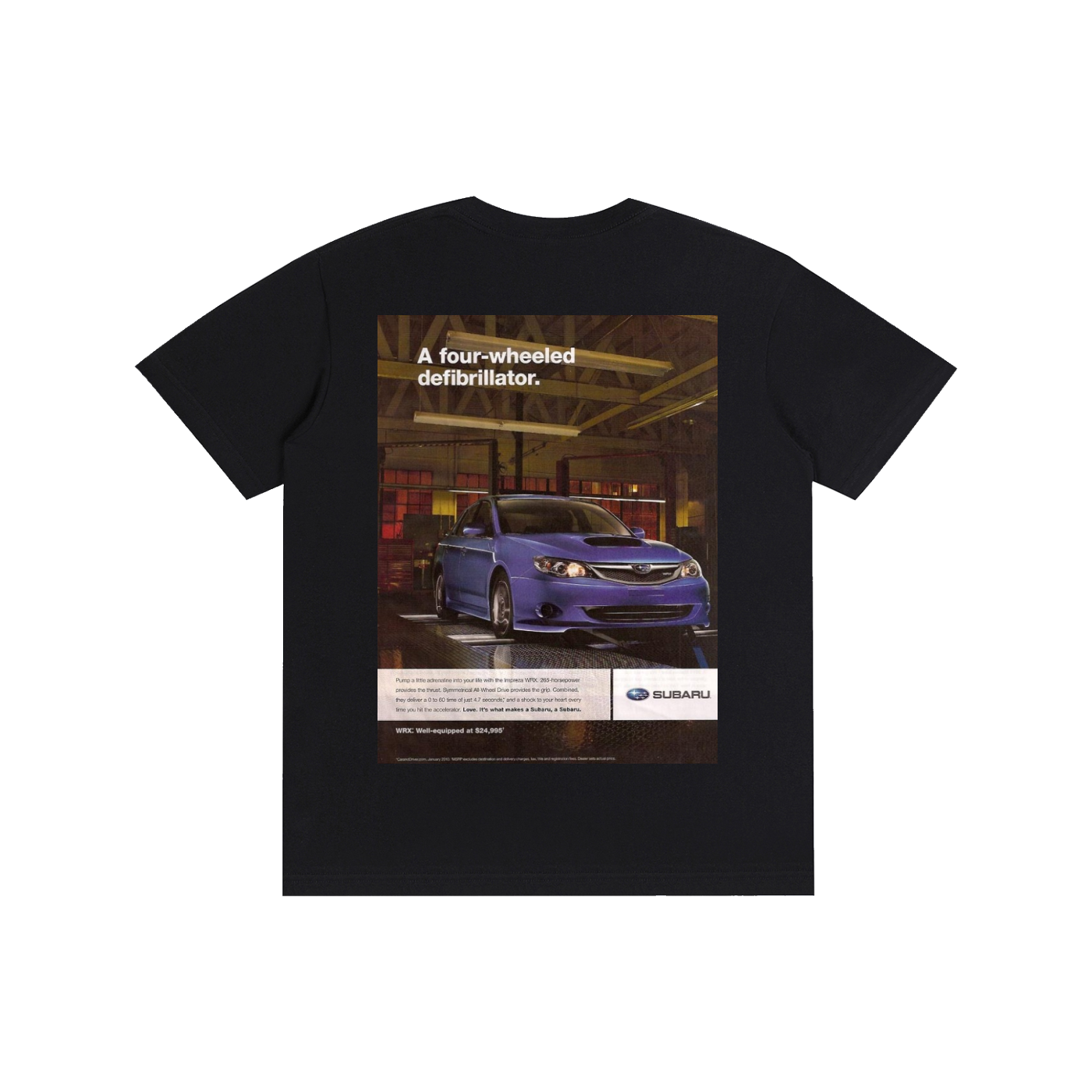 Subaru Defibrillator Pure Cotton Unisex T-Shirt