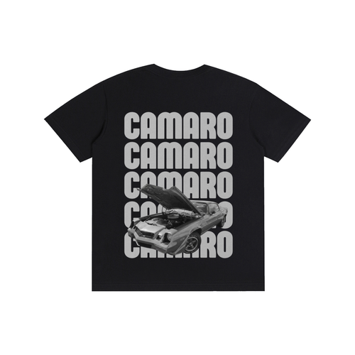 CAMARO CAMARO CAMARO Pure Cotton Unisex T-Shirt in Black
